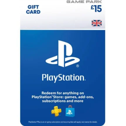 PSN 15 POUND Gift Card UK [Digital Code]