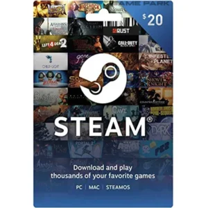 Steam Gift Card 20 USD Global