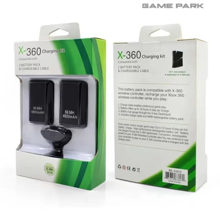 xbox 360 Battery Pack 2Pcs 4800mAh