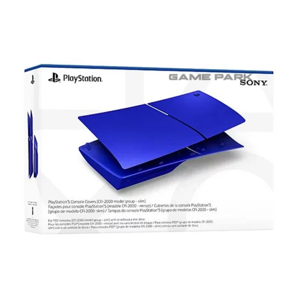 PS5 Slim Console Covers Cobalt Blue Face-plate