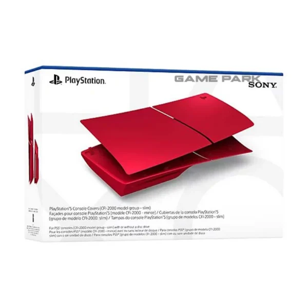 PS5 Slim Console Covers Volcanic Red Face-plate